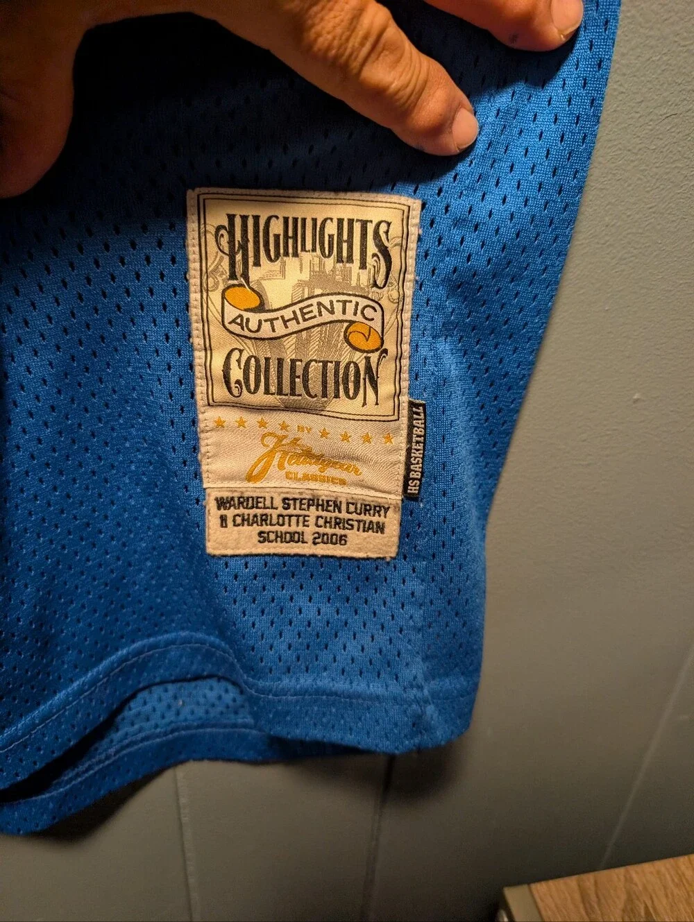 Steph Curry Knights #20 Blue Sleeveless Basketball Jersey